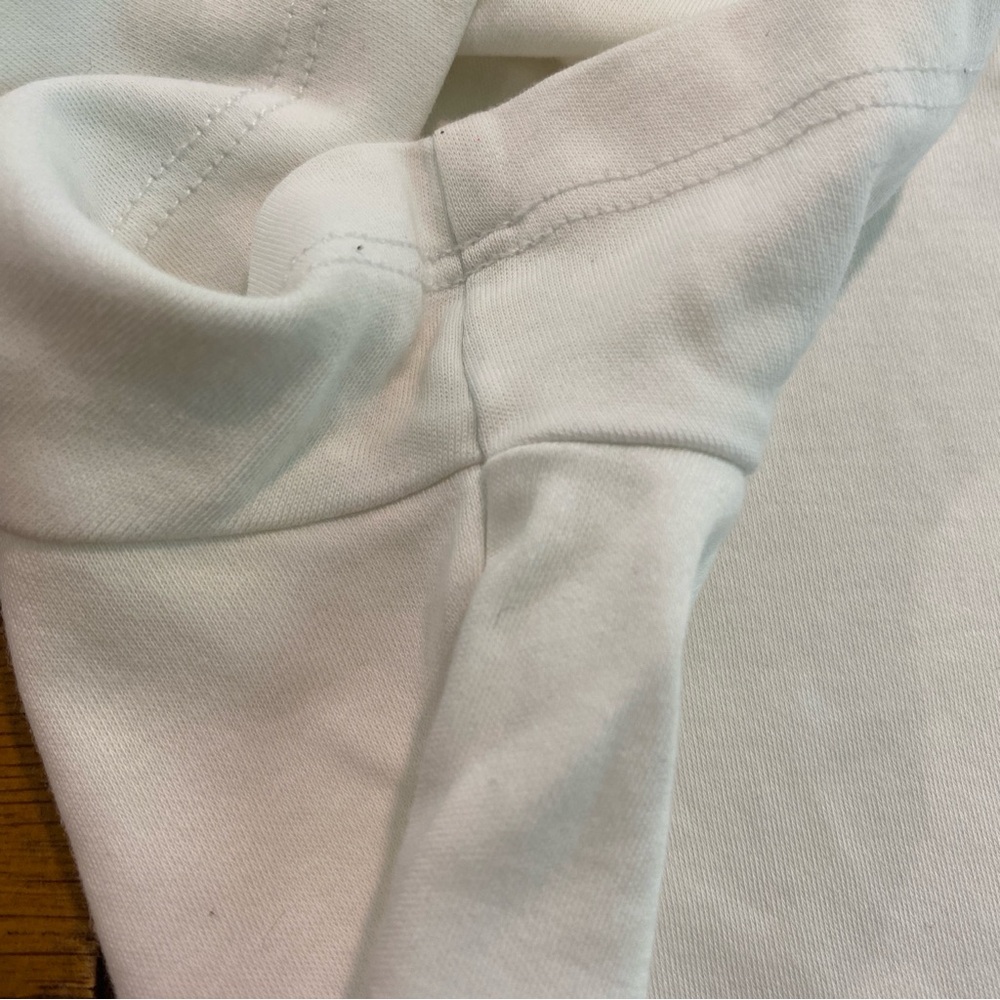 L.L. Bean supima cotton short sleeve v-neck white tee - Picture 7 of 8